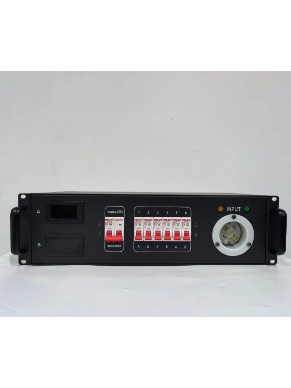 Applicable to 8chs Edison 110V Output Power Distribution Box  L21-30 250V In&Output  Power Distro Aluminium Material