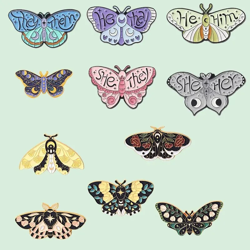 2-3pcs Cartoon Exquisite Butterfly Series Brooch Accessories, Personalized Insect Badges, Pocket Accessories