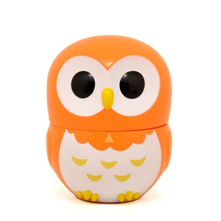 مؤقت على شكل بومة كرتونية لفرن الطبخ والمطبخ ومؤقت ميكانيكي سهل التشغيل ومساعد الخبز لتزيين المنزل للأطفال والكبار #1