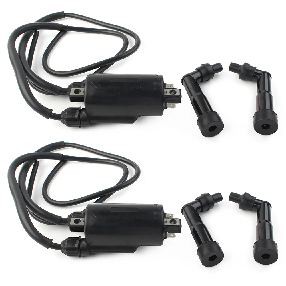 2x Motorcycle Ignition Coils Caps and Wire For Honda CB650 CB650C CB650SC GL1100 GL1200 For Kawasaki KZ550 ZX550 ZX900 etc.