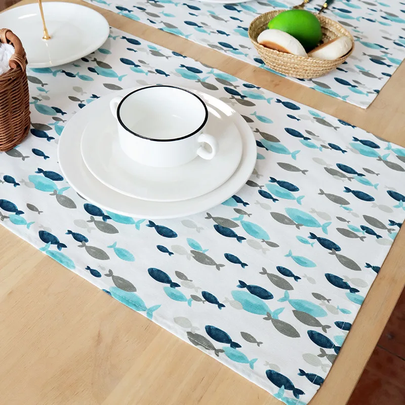 1Pc 40x60cm Cotton Colorful Printed Kitchen Towel Table Napkin Cloth Home Xmas Party New Year Decor Gift