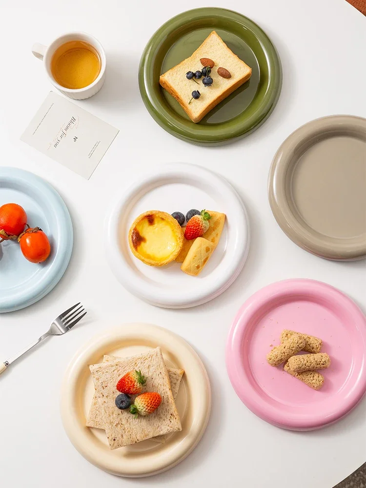 Assiette Dopamine, plateau à fruits pour fille mignonne, plat à gâteau nordique, assiette de service de thé de l'après-midi