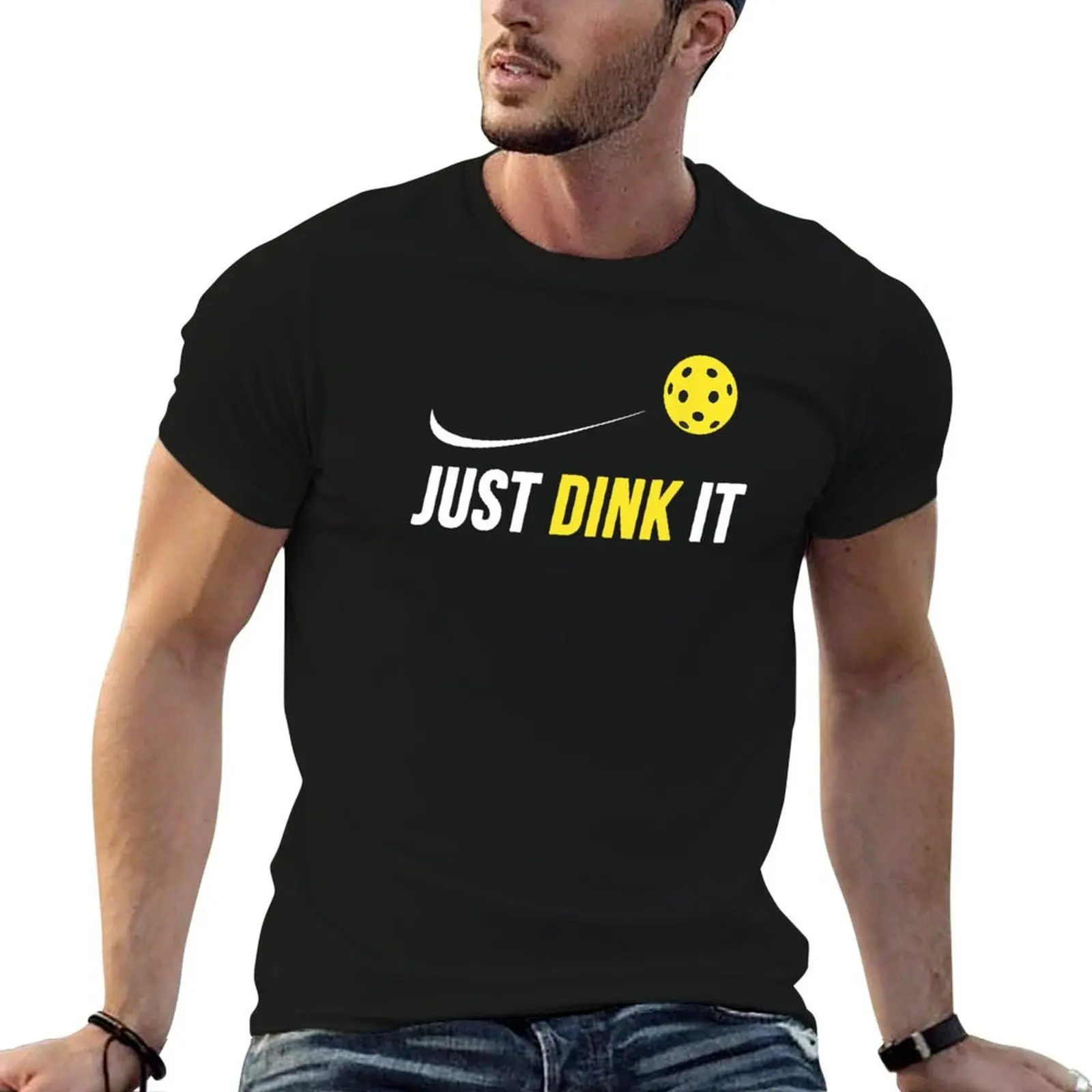 

Just dink it funny pickleball T-Shirt men t shirt cotton 100% graphic t shirts for man anime t shirts oversize T-Shirt
