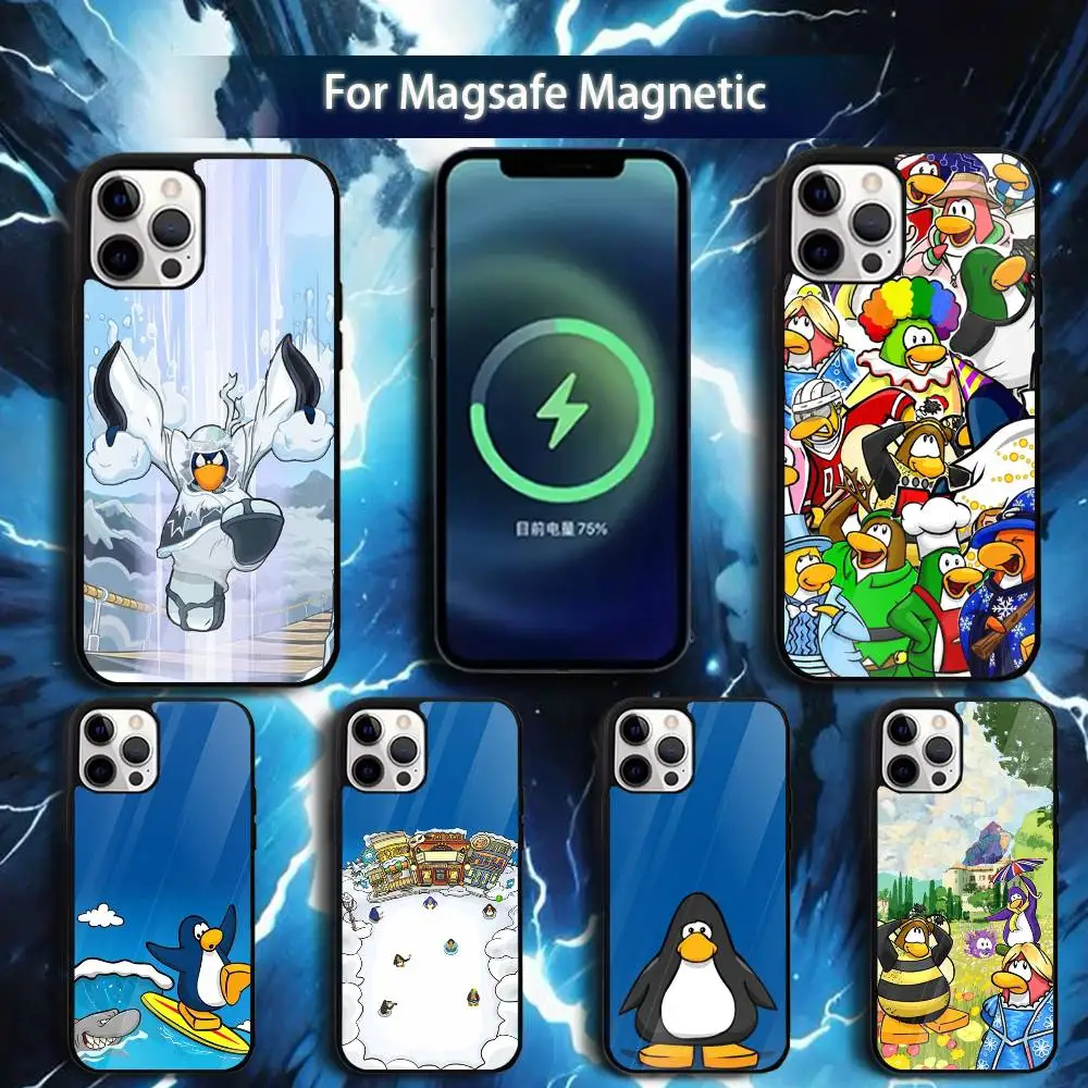 

C-Club P-PenguinS Game Phone Case For iPhone 17,16,15,14,13,12,11,Pro,Max,Plus,Mini,Magsafe,Magnetic Wireless Charging Case