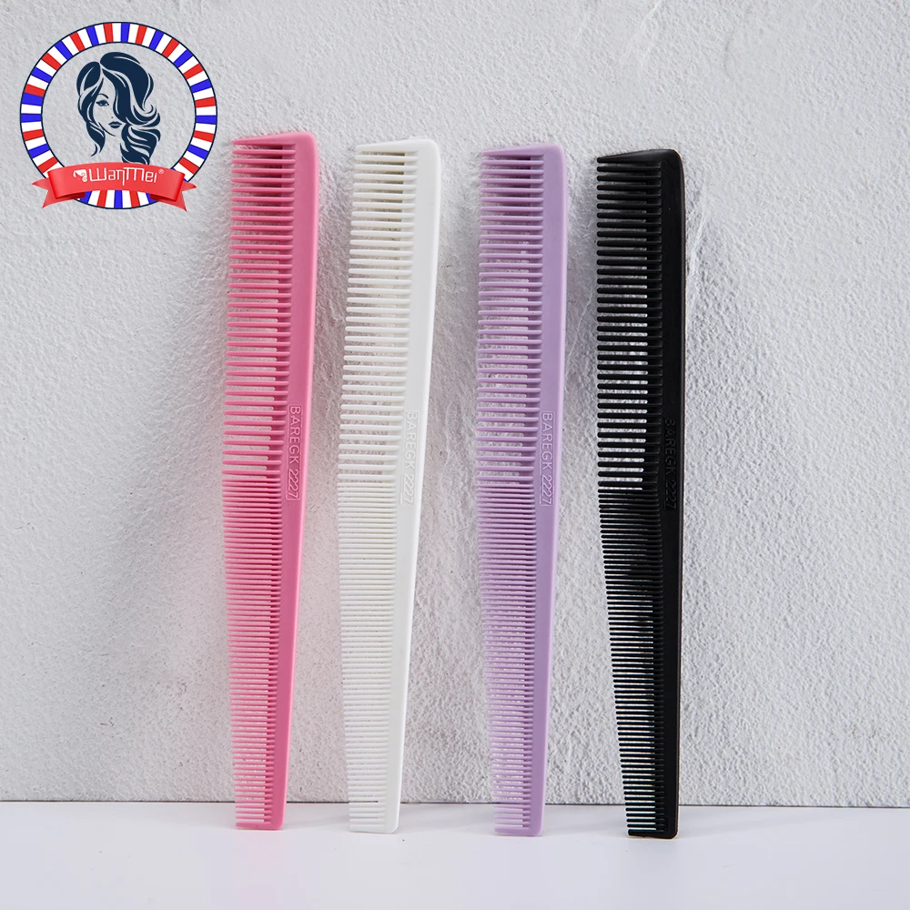 1 قطعة مشط تصفيف الشعر الاحترافي لصالون الحلاقة ، مشط زاوية حافة مضاد للكهرباء الساكنة ، قصة شعر مسطحة ، أدوات تشذيب التصميم ، مشط الأسنان