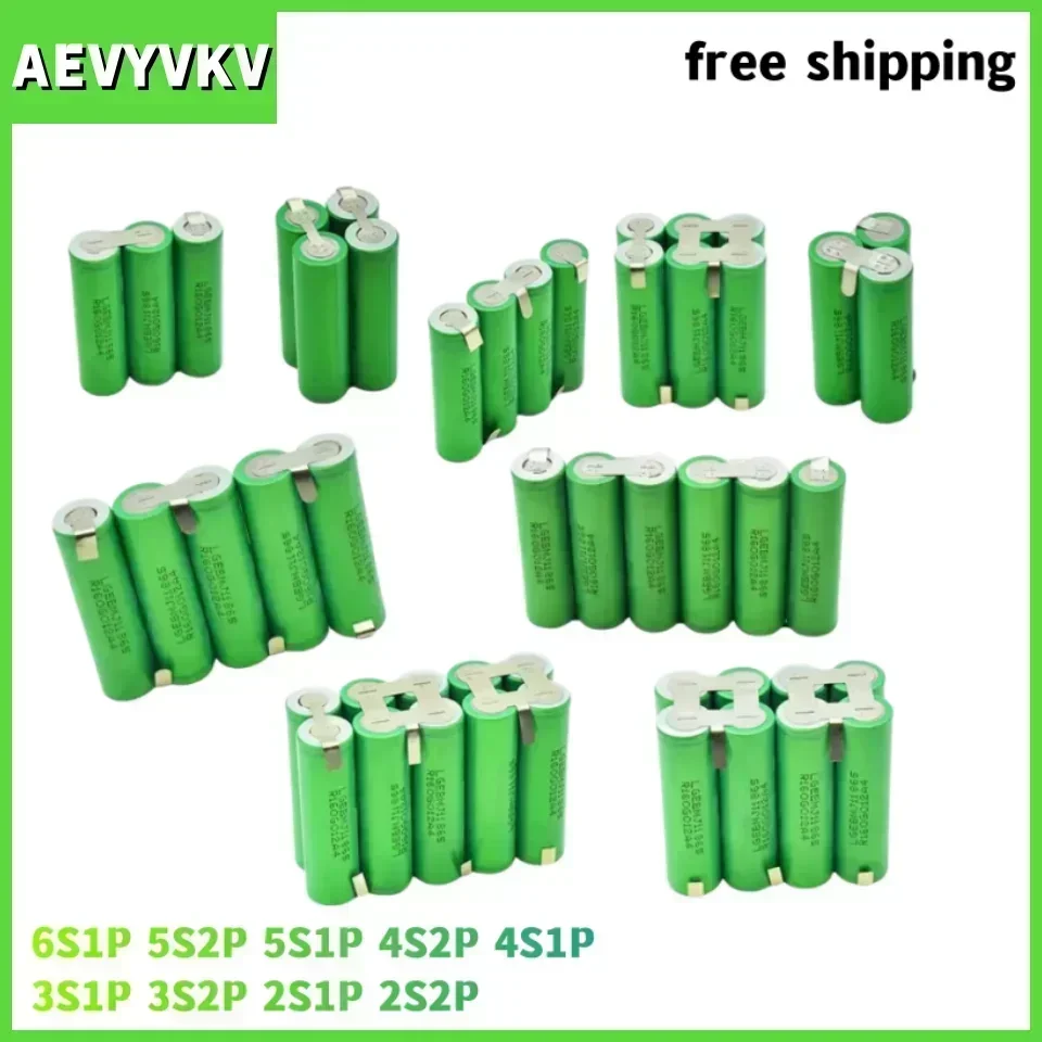 (customized) 18650 MJ1 battery 3500mAh 30amps screwdriver battery electrode battery 3s1p 4s1p 5s1p 4s2p 5s2p