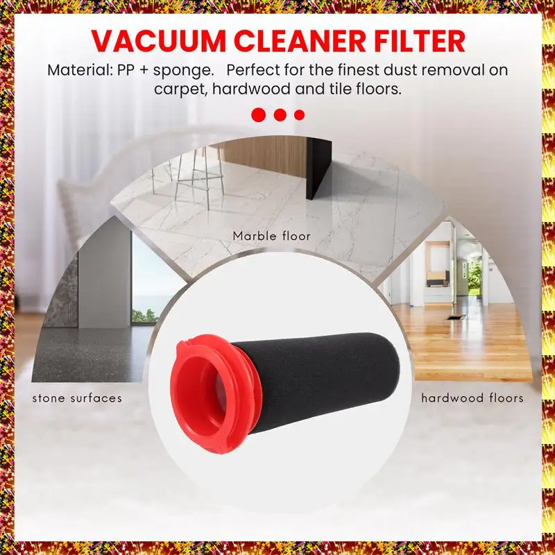 

Комплект сменных фильтров AGOUP для спортсме, 3 основных фильтра + 3 поролоновых фильтра для спортслета для беспроводного пылесоса