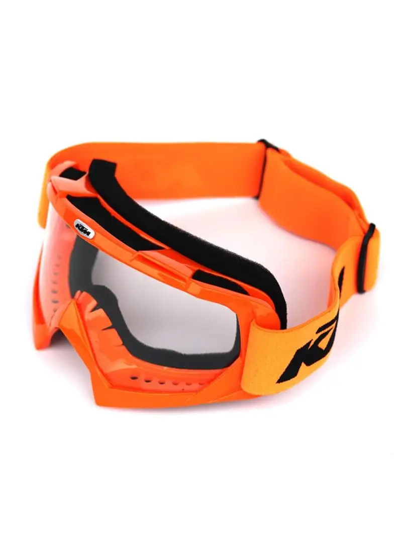 AliExpress 1PCS KTM Motorcycle Riding Goggles Motocross Glasses With Detachable Strap For Outdoor Sports Windproof MTB Cross Country Racing