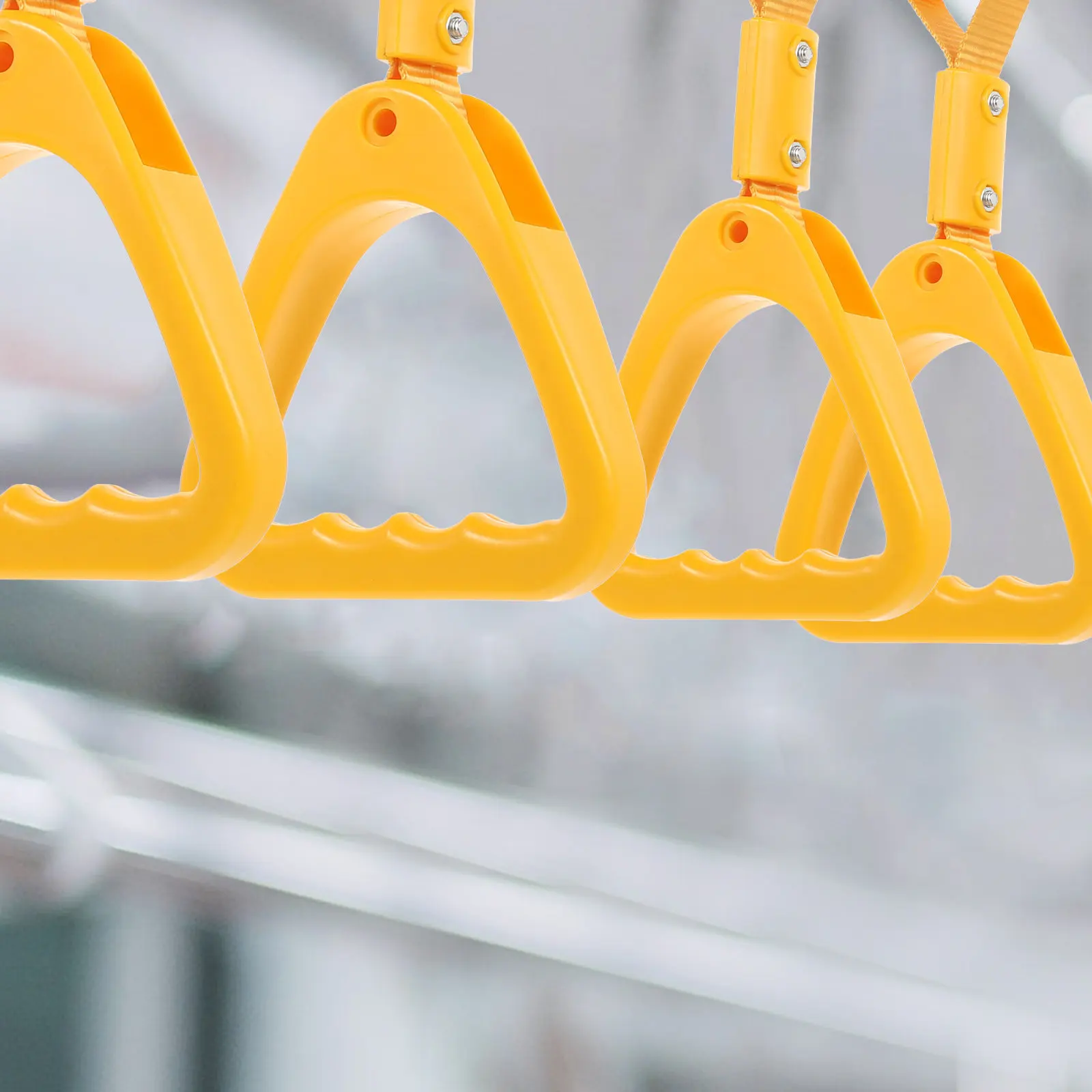 Bus Handle Ring for Car Subway Vehicle Trash Can Elderly Assist Support Grip Portable Sturdy Nylon Plastic Hand Strap
