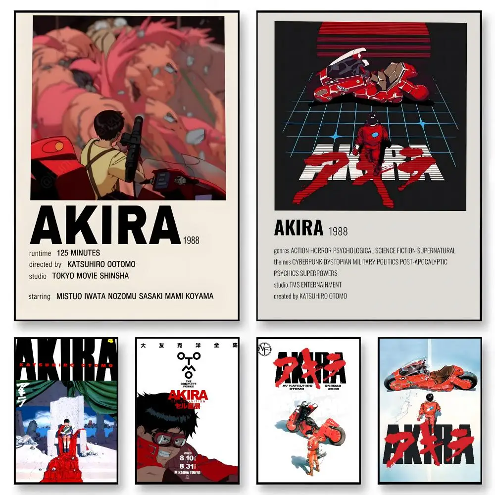 Anime Akira   Character Print Japanese Graphic Streaming Film Style Wall Artwork Bedroom Decor Poster