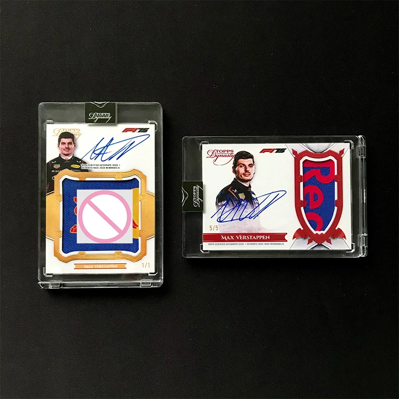 2022 Topps F1 Racing Car Hamilton Verstappen 5-edition Red Fold Replica Homemade Card Stamp Collection Card