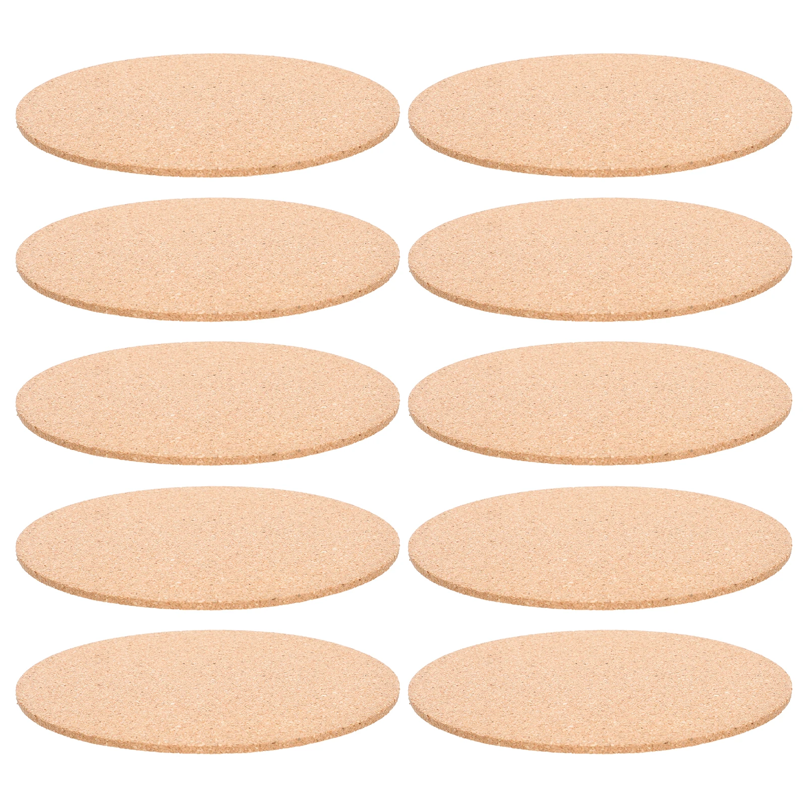 

10Pcs Cork Plant Mats Easy Install Multi Purpose Gardening Pads Non Fading Color Table Protection Home Kitchen Hotel