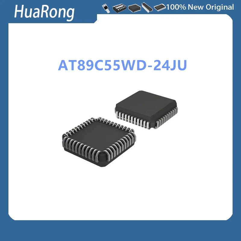5Pcs/Lot AT89C55WD-24JU AT89C55WD