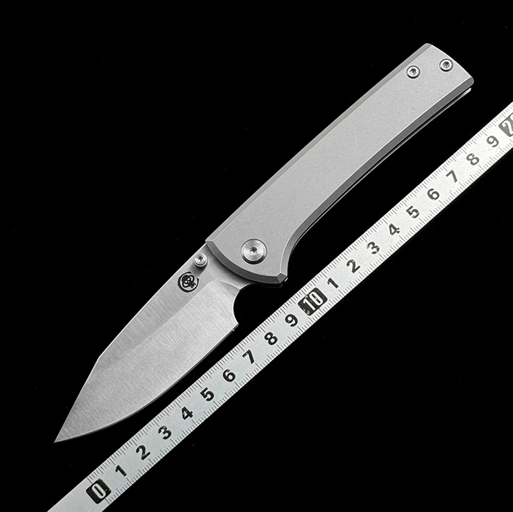 Chaves Knives Scapegoat Street Folding KnifeM390 Blade Titanium Handles Outdoor Camping Hunting Pocket EDC Tool 229TI Knife