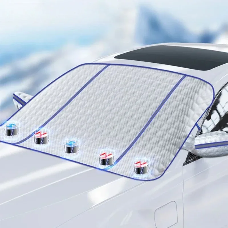 

Magnetic Car Windshield Cover Winter Snow Ice Protection Summer Sunshade Dustproof Auto Exterior Accessory All Season