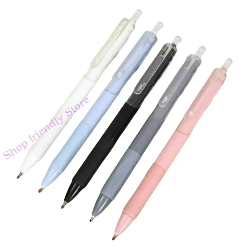 

594a 5 шт. Выдвижная черная чернила пера эстетическая гель -ручка 0,5 мм нейтральная ручка нажатие на ручку пера канцелярские