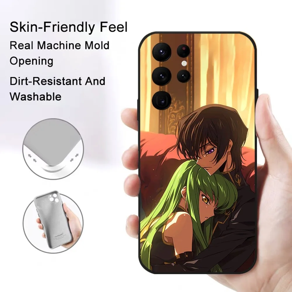 L-Lelouch L-Lamperouge Phone Case Samsung S series s20 s21 s22 s23 s24 FE Plus Ultra TPU Soft to Skin-friendly case