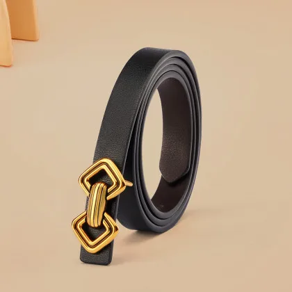 

Belt Women's New Smooth Buckle Pants with Dress Decoration Women's Skirt Women's Versatile Thin Belt Women