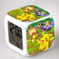 Anime Pikachu Large Screen Digital Multifunctional Christmas Eve Light Pet Elf Children's Student Electronic Square Light