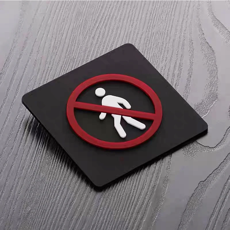 10x10cm WIFI sign No smoking CCTV SYSTEM sign Acrylic sign board