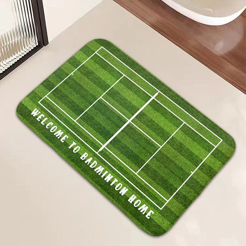 Bathroom Rug Tennis Court Carpet for Bed Room Mats Doormat Entrance Door Foot Mat Home Decoration Kitchen Accessories Carpets