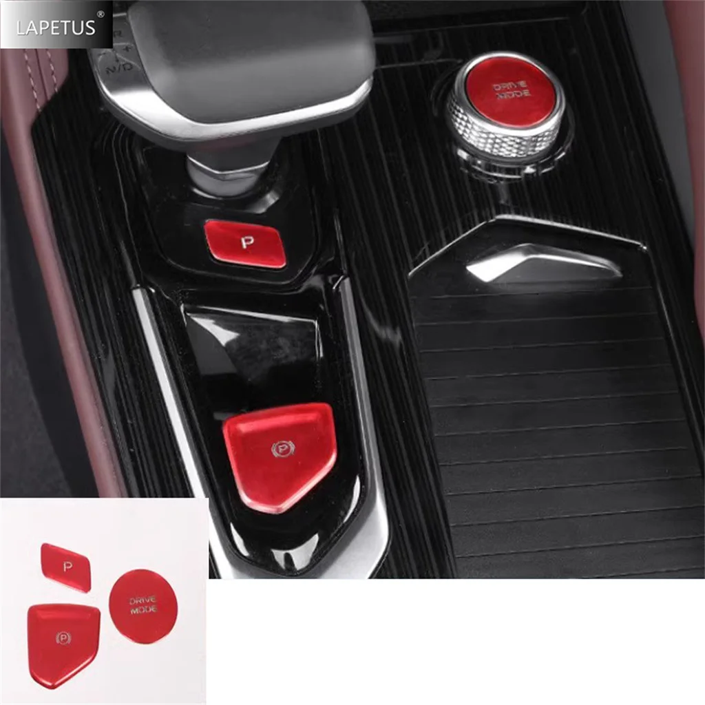 Botão de parada de partida de mudança de engrenagem de controle central automático lantejoulas adesivo capa guarnição acessórios para geely monjaro kx11 manjaro 2023 2024