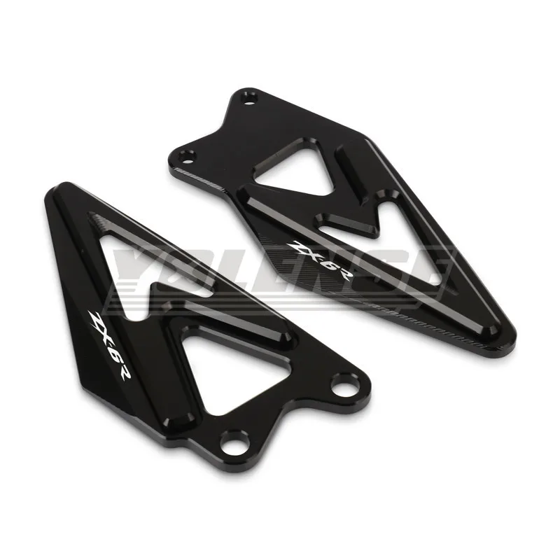 Motorrad Zubehör Fußstütze Pedal Fuß Peg Ferse Platten Schutz Abdeckung Schutz Fit Für ZX-6R ZX6R ZX 6R ZX636 2019-2024 2025