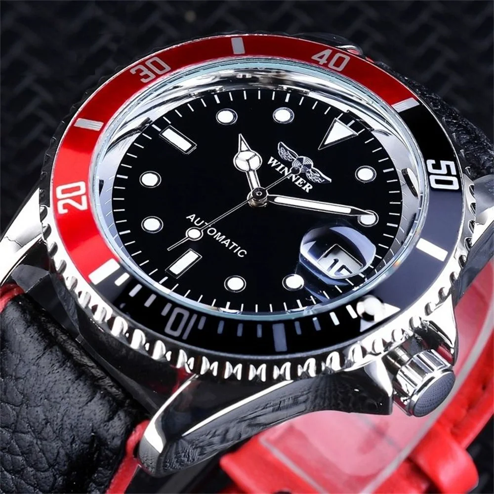 ساعة ميكانيكية رجالية من سلسلة غواص الأعمال الفاخرة الراقية، لف تلقائي، تصميم هيكل عظمي، علامة تجارية مشهورة، عصرية، كاجوال، متعددة الاستخدامات، ساعة رجالية أنيقة وسيم، أفضل هدية لصديقها #2