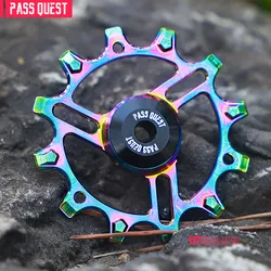 PASS QUEST Rear Derailleurs Jockey Wheel METEOR 12T/14T Bike Pullry Roller 7075-T651 Aluminum Alloy