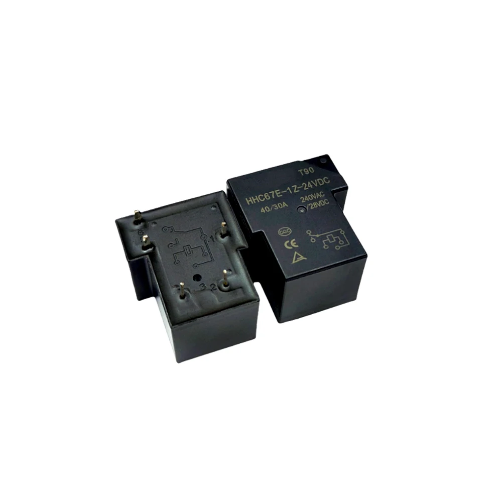 5PCS/Lot HHC67E-1Z-24VDC T90 12V 24V 5Pin 40A Relay for welding machine