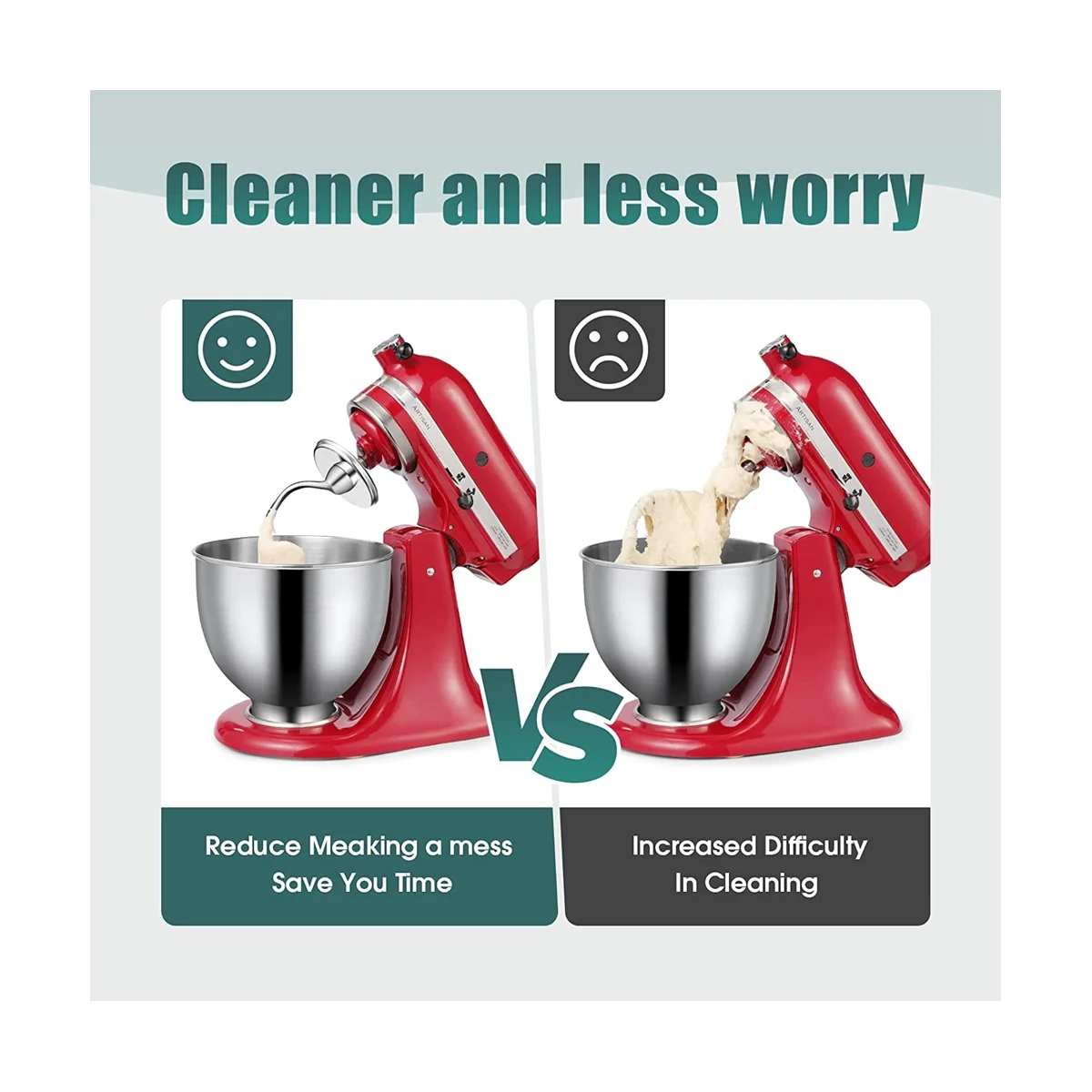 Edelstahl k45dh Teig haken aufsatz für kitchen aid 1/2-5q Kippkopf mischer Teile Zubehör