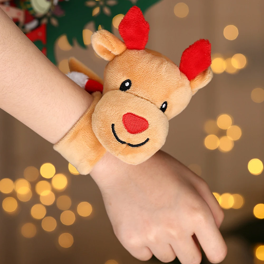 YOUZI Christmas Wristband Reindeer Christmas Tree Santa Bracelets Decoration Party Supplies For Christmas Gifts