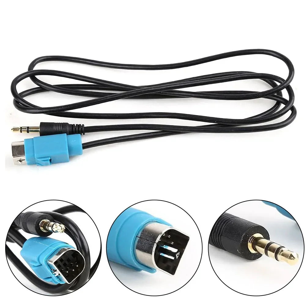 AUX Audio Adapter Cable Car Radio 150 Cm Compatible For Alpine Car Radio Direct Installation For Car Radio AUX Audio Adap