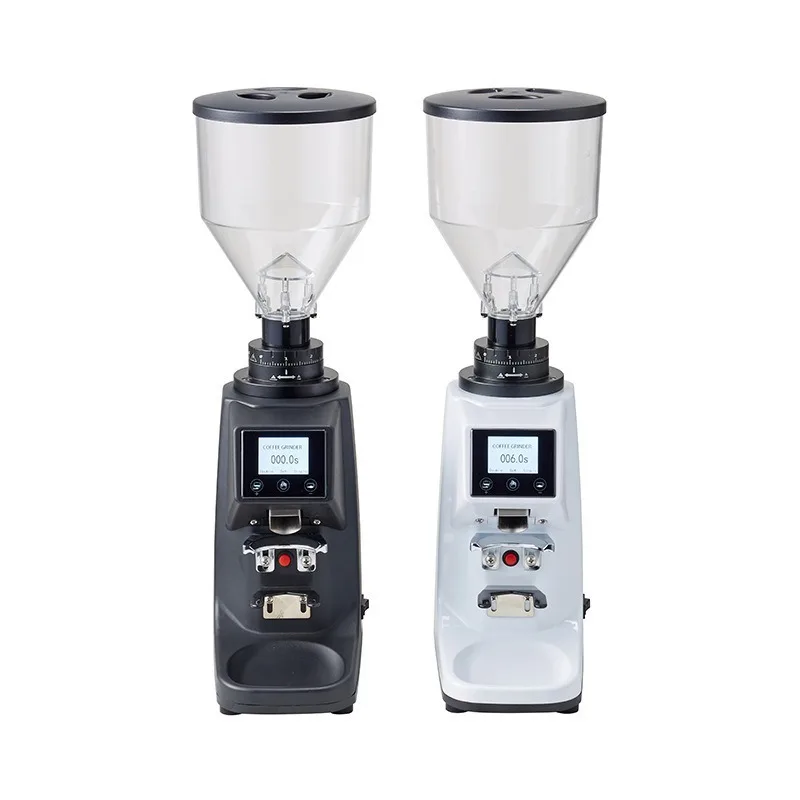 Quantitative automatic coffee grinder, adjustable gear commercial coffee bean grinder