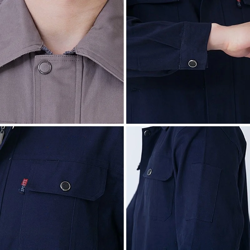 純綿製男性用溶接作業服、耐火・耐熱保護服、耐久性のある保護服