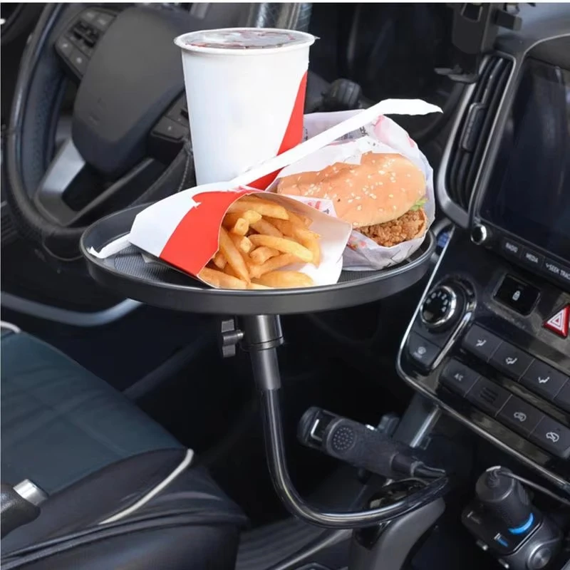 Car Trays Portable Food Table Dining Table Snack Storage Tray Clip Versatile Travel Dining And Beverage Holder