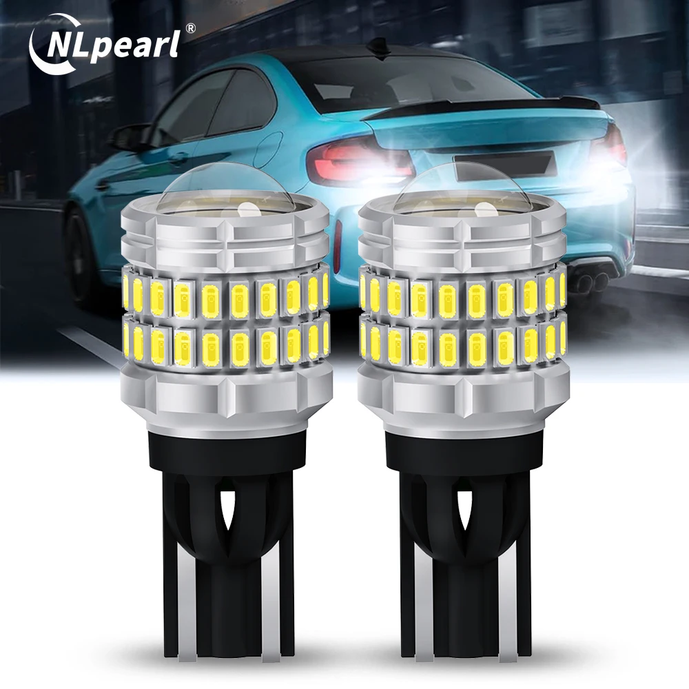 

2PCS Canbus T15 W16W LED Bulbs Error Free LED Reverse Lights W16W 912 921 T16 LED Bulbs Car Back Up Rear Lamp 12V 6000K White