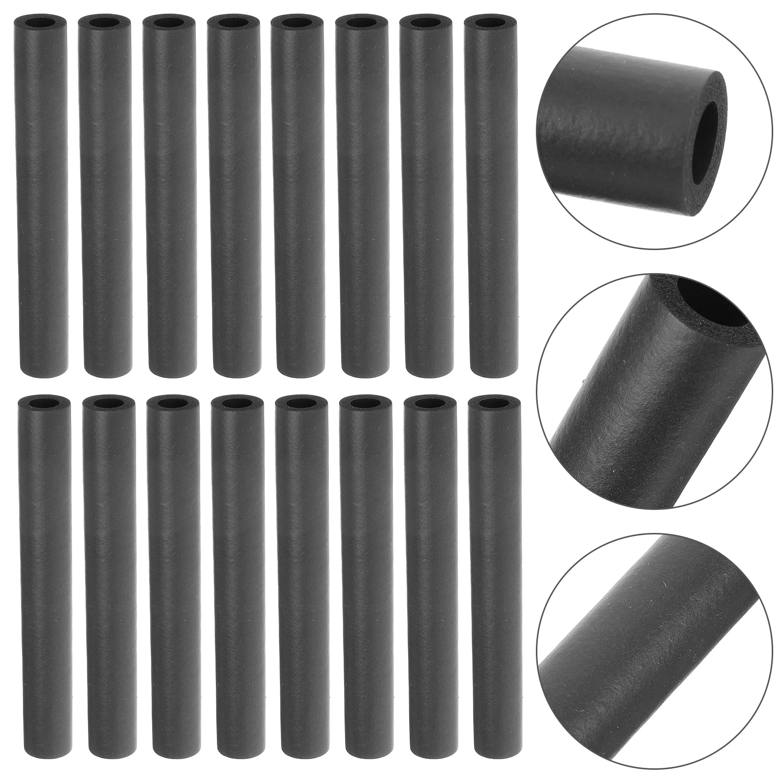 20 Pcs Hook Accessories Sponge Tubing Sleeves Guitar Hangers Black Guitar Wall Mount Hook Cover Violin Wall Mount Cover