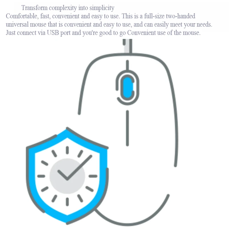 Logitech M100 عبارة عن ماوس بصري سلكي مع وصلة USB بدقة 1000 نقطة في البوصة وتصميم مريح كامل الحجم لليد اليسرى