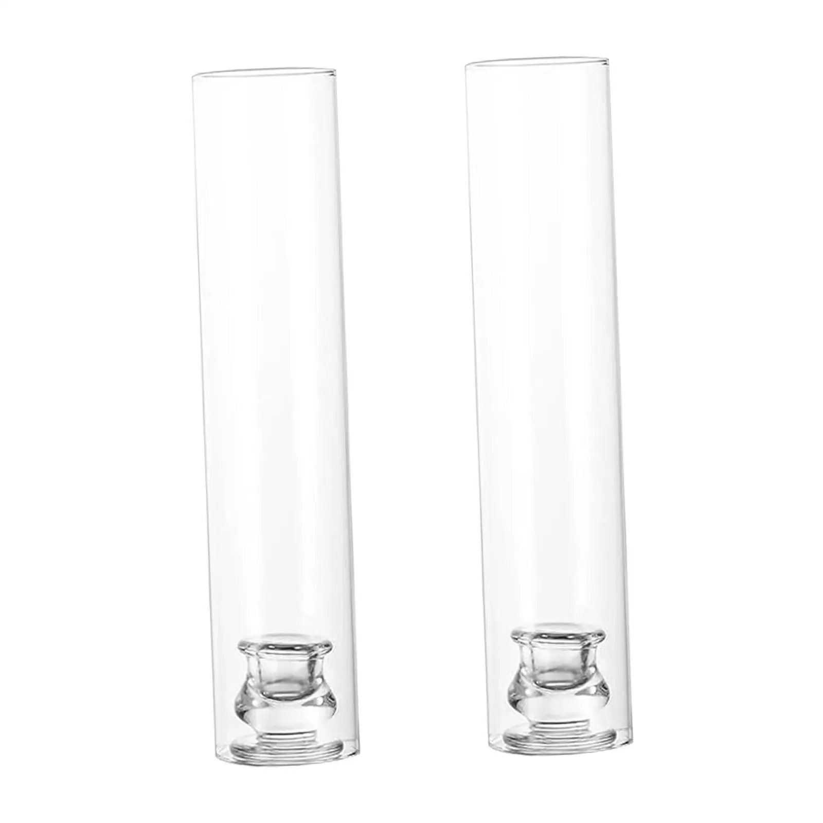 Modern Taper Candle Holder Glass Cylinder Candlestick Stand Wedding Table Ornament for Luxury Dining and Celebrations