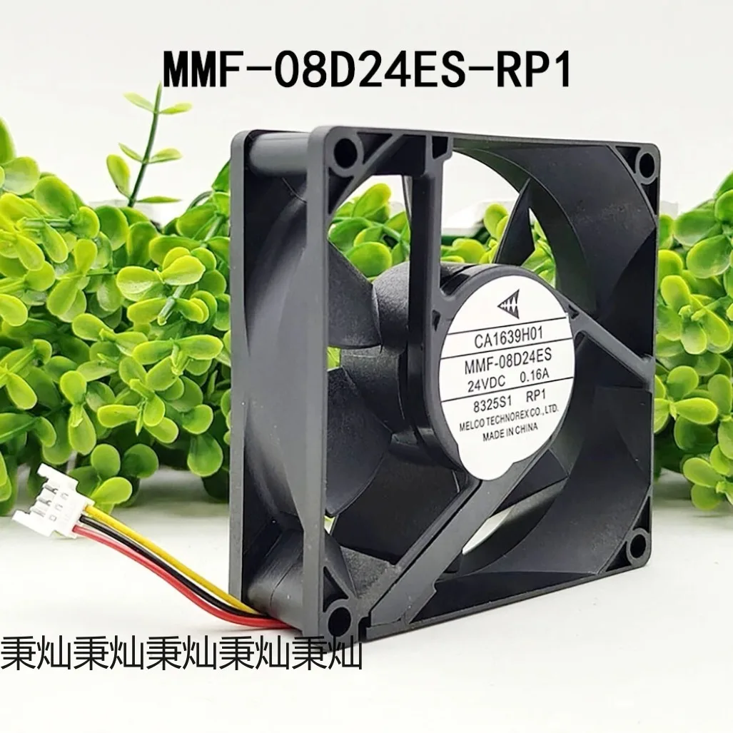 

AA+New for Melco 24VDC 0.16A MMF-08D24ES-RP1 80*80*25m High-Airflow Silent Cooling Fan