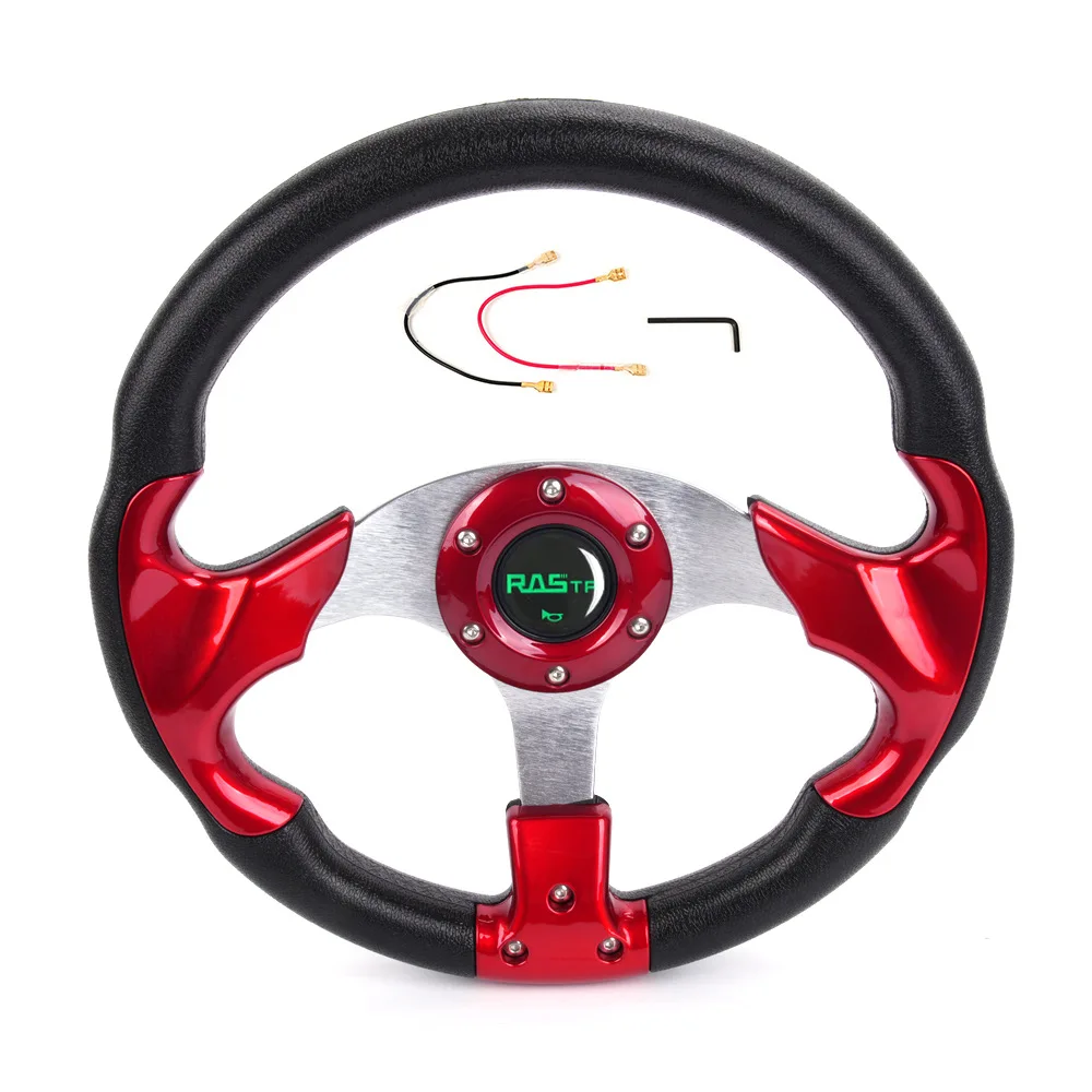 13 Inch 320mm PU Racing Steering Wheel Drift Sport Steering Wheel Universal Car Modified