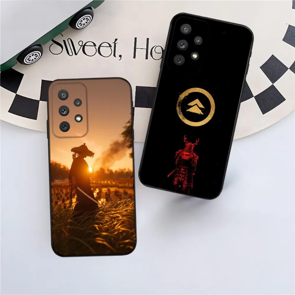 

Game Ghost of T-Tsushima Phone Case For Samsung Galaxy A13,A21s,A22,A31,A32,A52,A53,A71,A80,A91 Soft Black Phone Cover