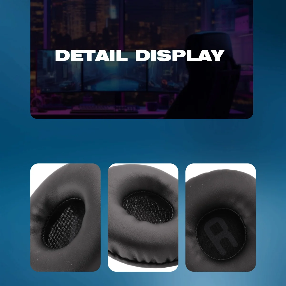 แผ่นรองหู Busa Headset อะไหล่1คู่ฝาครอบหมอนอิงหมอนสำหรับ JBL Tune600 T500BT T450 T450BT แผ่นรองหูฟัง JR300BT