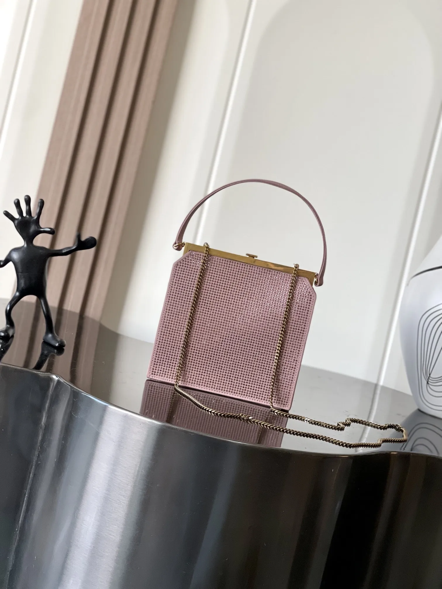 

Ladies' Fashion Satin Crystal handbag hand-held bag money shoulder bag armpit bags wallet