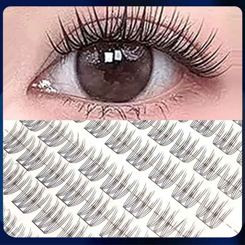 Volumoso sem cola auto-adesivo cílios postiços grossos cílios postiços para grupos femininos lash curling olho natural fofo diy