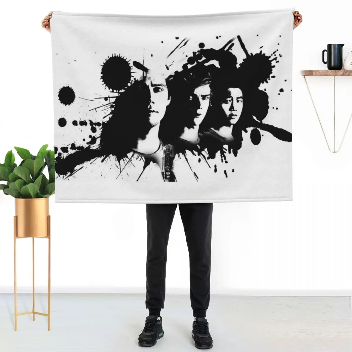 Manta de lujo suave y cómoda de Maze Runner Death Cure con diseño de Thomas, Newt y Minho - Regalo navideño para la familia