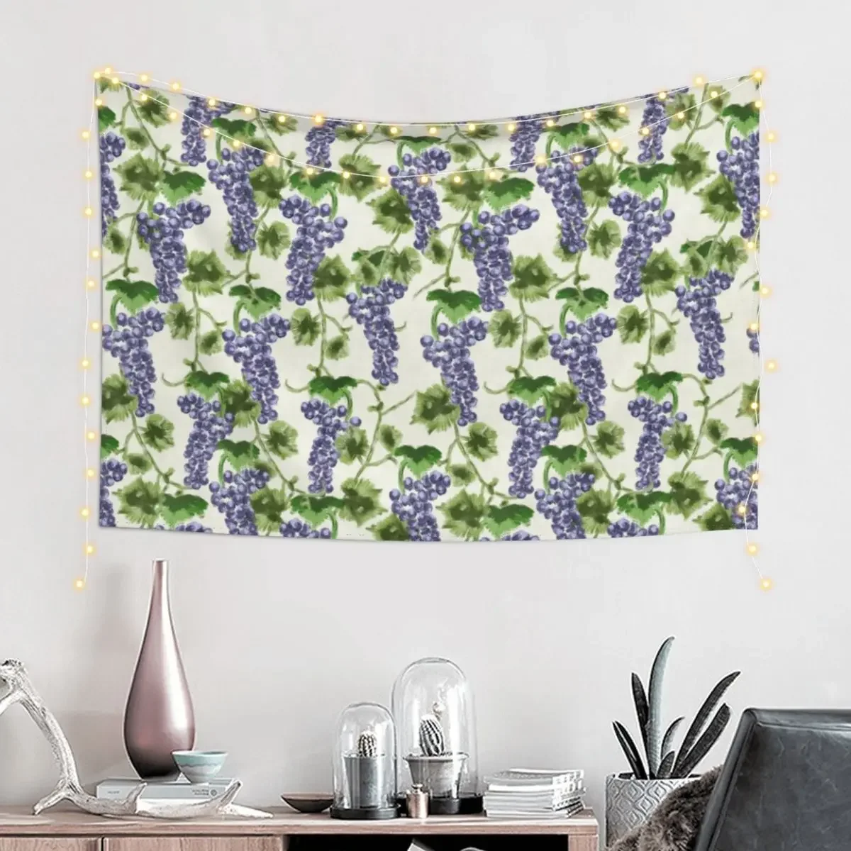 Bunch of Grapes Country Pattern Tapestry Cute Decor Home Decorating Tapestry