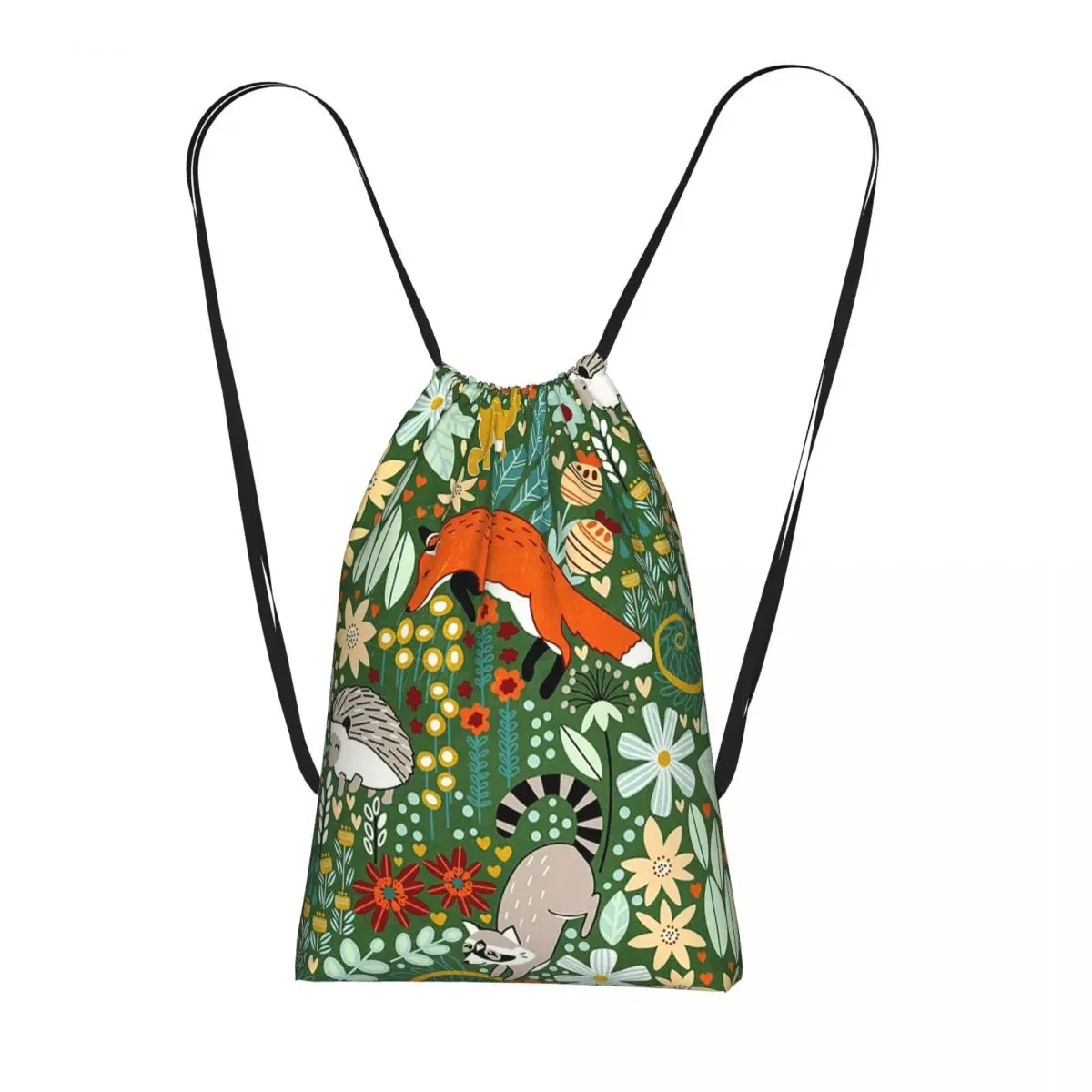 

Forest Little Animals Pattern Backpacks Multi-function Drawstring Bags Sports Bag Book Bags for Man Woman Students