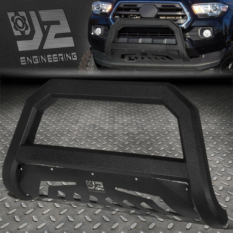 

US J2 FOR 05-22 2020 2021 2022 TACOMA CARBON STEEL BOX BEAM BULL BAR FRONT BUMPER GRILLE GUARD